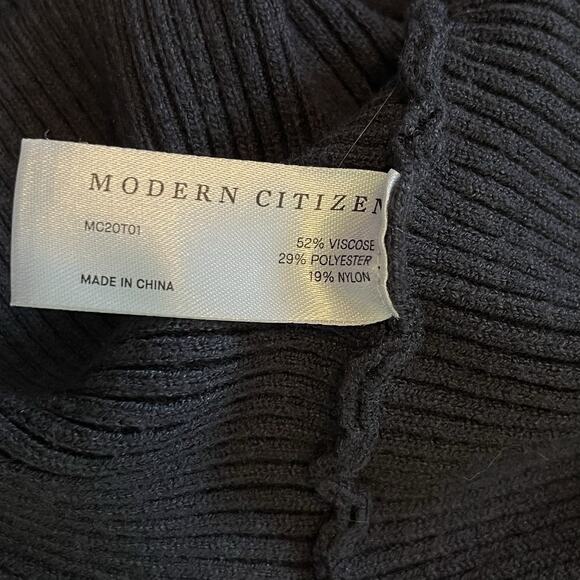 Modern Citizen Womens Lou Ribbed Mock Neck Sweater Size S Gray Capsule Lagom - Picture 5 of 6